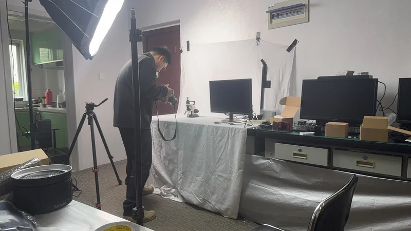 专业短视频拍摄团队协作场景